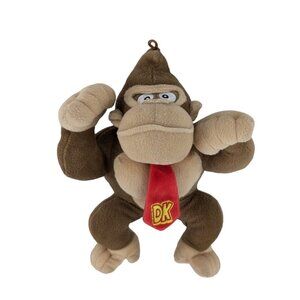 Super Mario DK Donkey Kong Plush Gorilla Ape 11" Stuffed Animal Toy by Basic Fun
